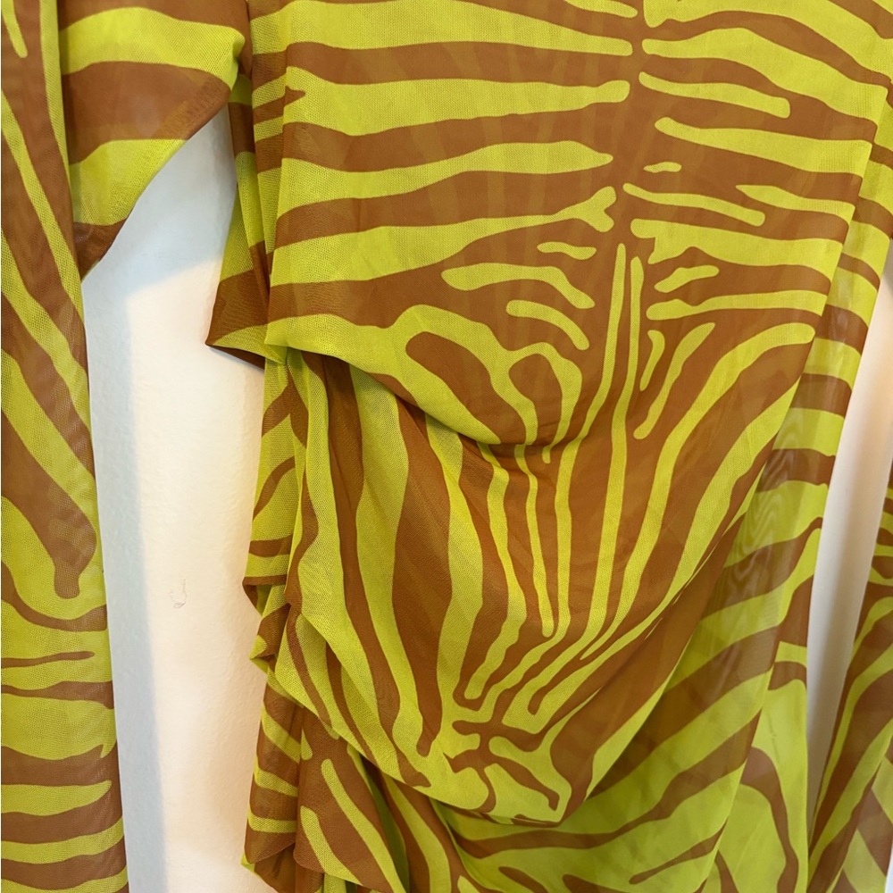 Marques Almeida Zebra Pattern Mesh Top - Picture 4 of 6